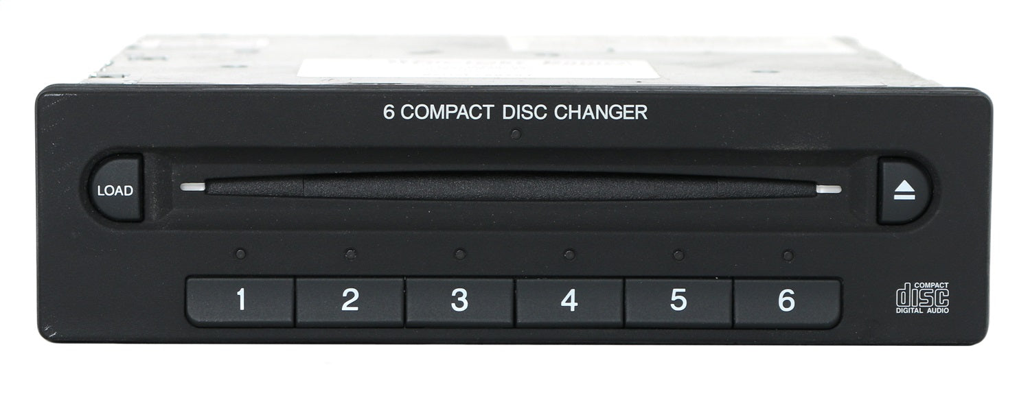 1 Factory Radio 638-58706-NOA CD Player; Remanufactured; Black; 6 Disc; OE Part Number: 39110-SHJ-A91; 1 Factory Radio 638-58706-NOA