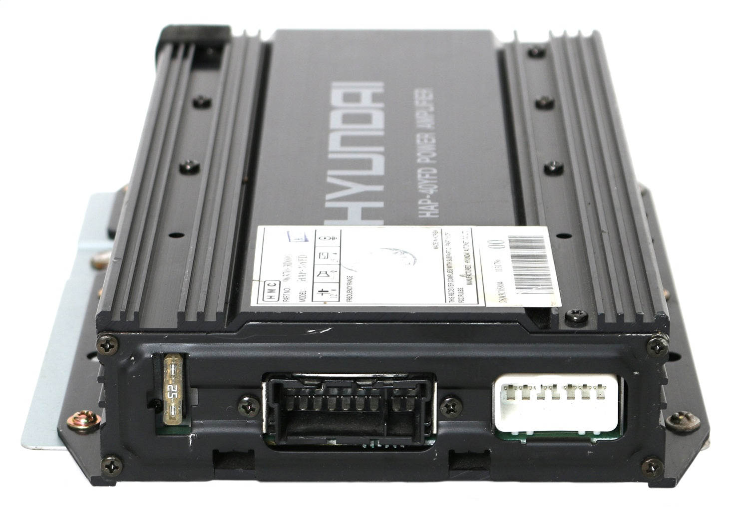 1 Factory Radio 638-58552-NOA Amplifier; Remanufactured; Black Metal; OE Part Number: 96370-3D000; 1 Factory Radio 638-58552-NOA