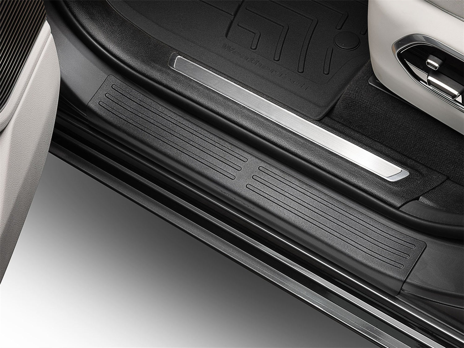 Weathertech ST005K1 Sill Protector; 4 Door Set; Black; Weathertech ST005K1