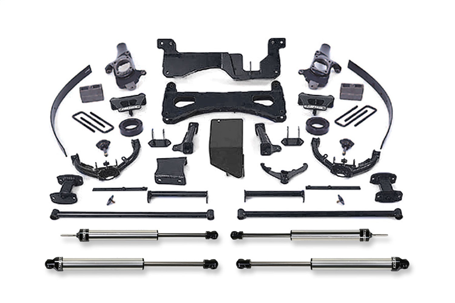 Fabtech K1015DL Performance Lift System w/Shocks; w/DLSS Shocks; 8 in. Lift; Fabtech K1015DL