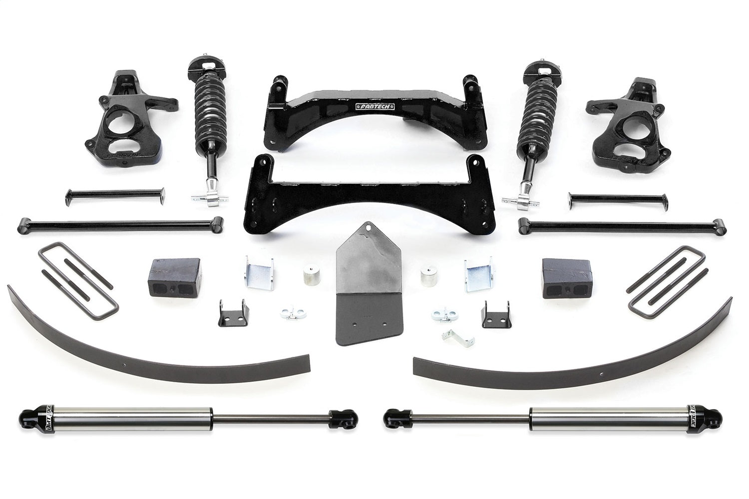 Fabtech K1028DL Performance Lift System w/Shocks; w/DLSS Shocks; 6 in. Lift; 2.5 Coilovers; Fabtech K1028DL