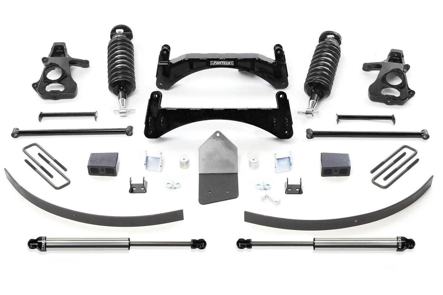 Fabtech K1029DL Performance Lift System w/Shocks; w/DLSS Shocks; 6 in. Lift; 4.0 Coilovers; Fabtech K1029DL