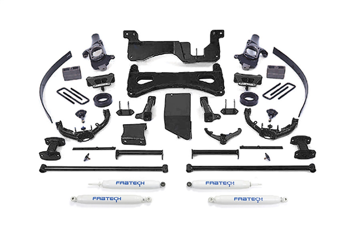 Fabtech K1030 Performance Lift System w/Shocks; w/Performance Shocks; 8 in. Lift; Fabtech K1030