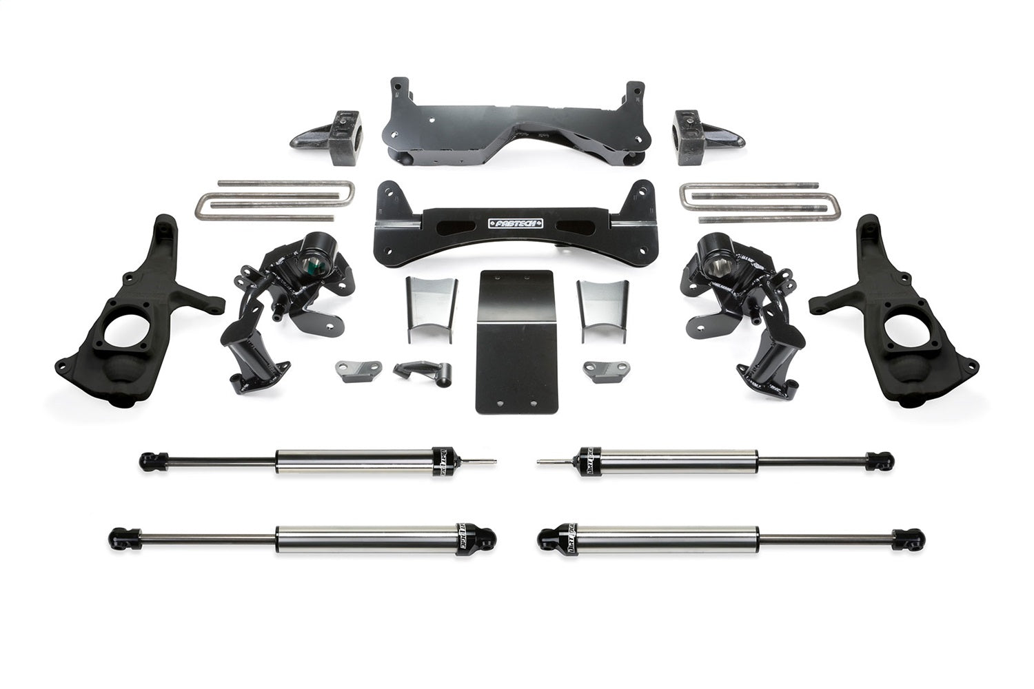 Fabtech K1051DL Raised Torsion Suspension Lift System; w/DLSS Shocks; 6 in. Lift; Fabtech K1051DL