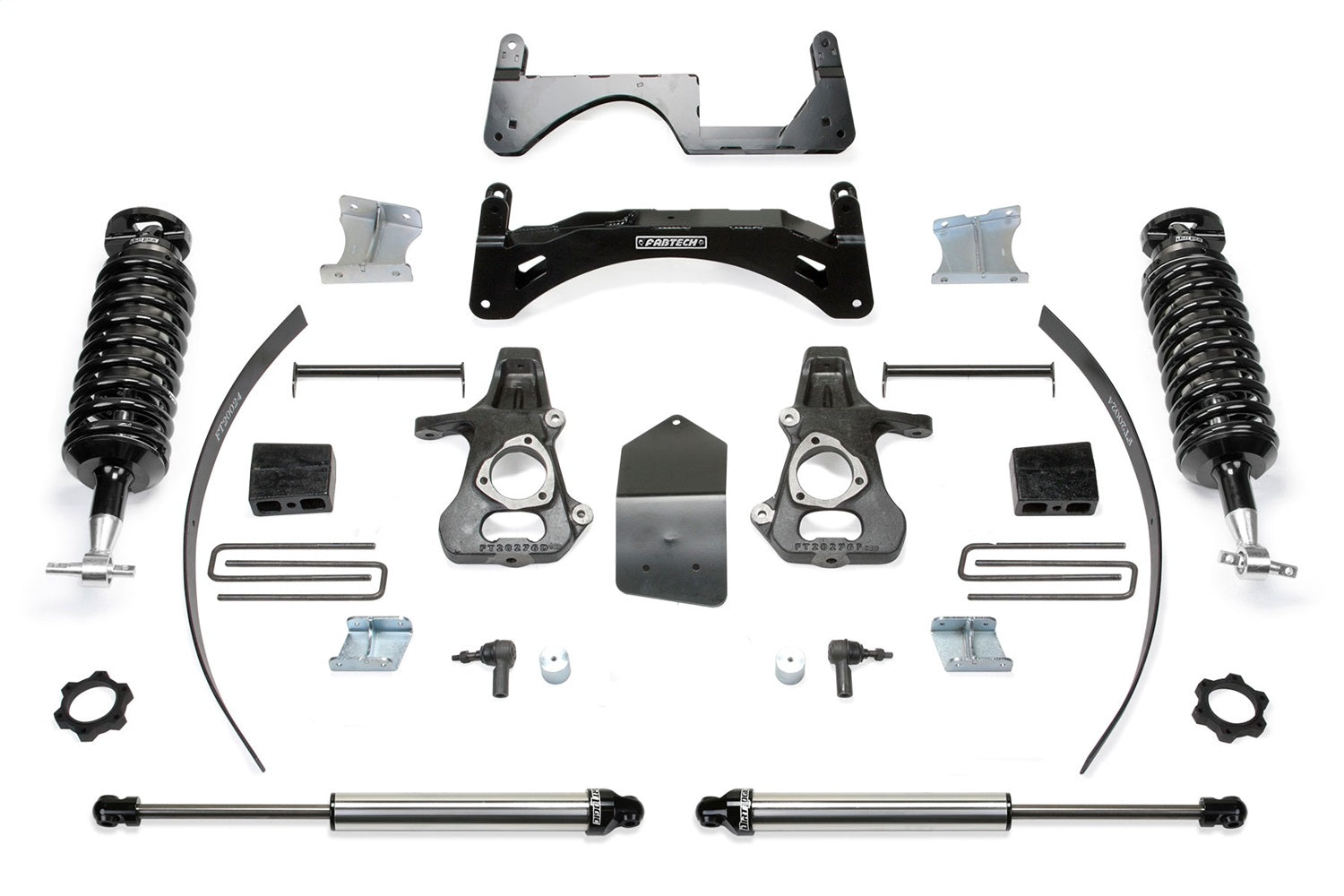 Fabtech K1073DL Performance Lift System w/Shocks; w/DLSS Shocks; 6 in. Lift; Fabtech K1073DL