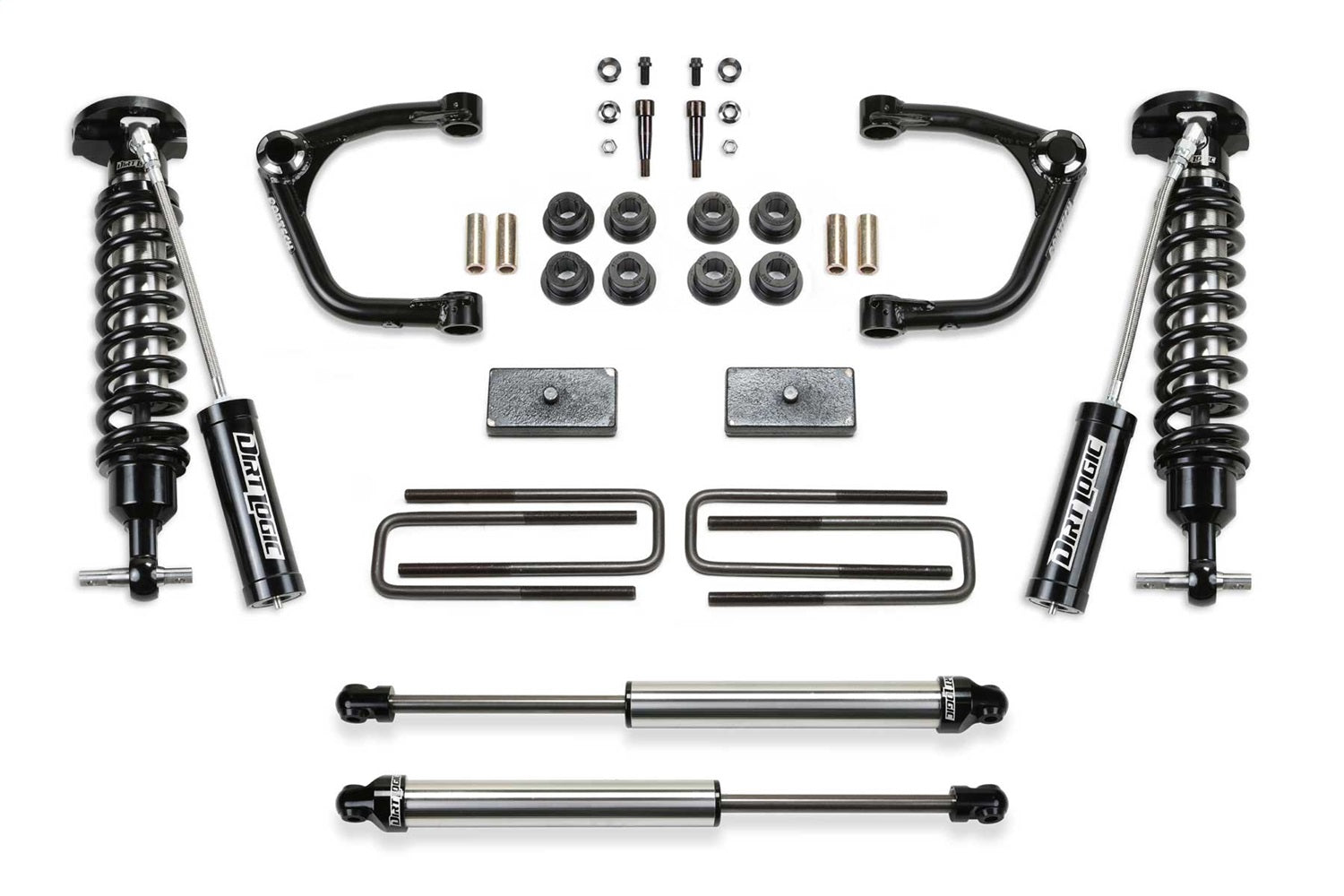Fabtech K1130DL Uniball UCA Lift System w/Shocks Fabtech K1130DL