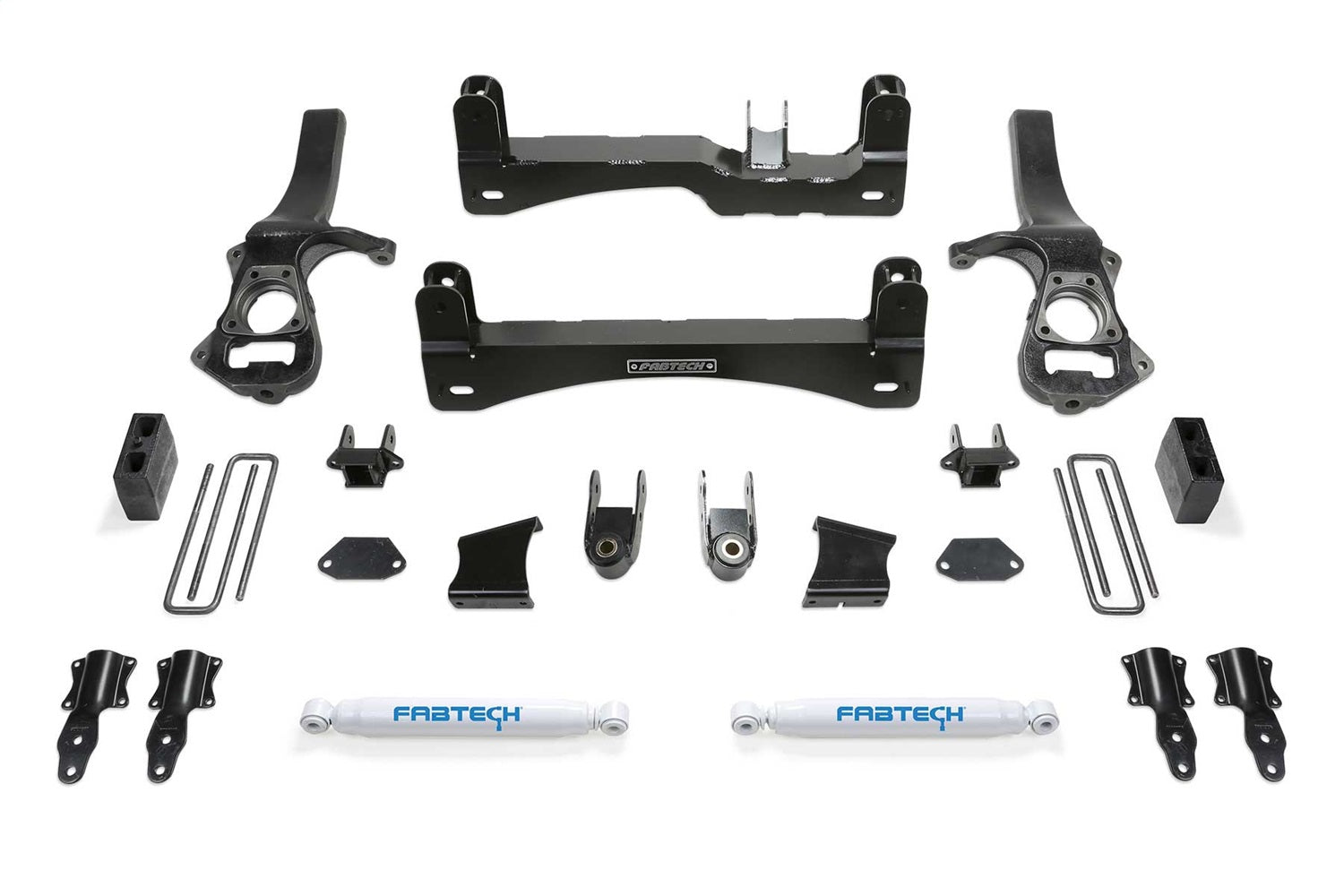 Fabtech K1150 Basic Lift System w/Shocks; 6 in. Lift; w/Rear Performance Shocks; Fabtech K1150
