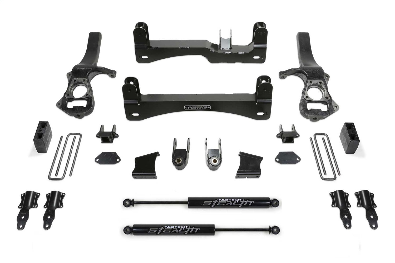 Fabtech K1150M Basic Lift System w/Shocks; 6 In. Lift; w/Rear Stealth Shocks; Fabtech K1150M