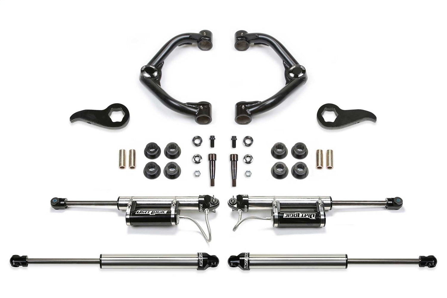 Fabtech K1156DL Uniball UCA Lift System w/Shocks Fabtech K1156DL