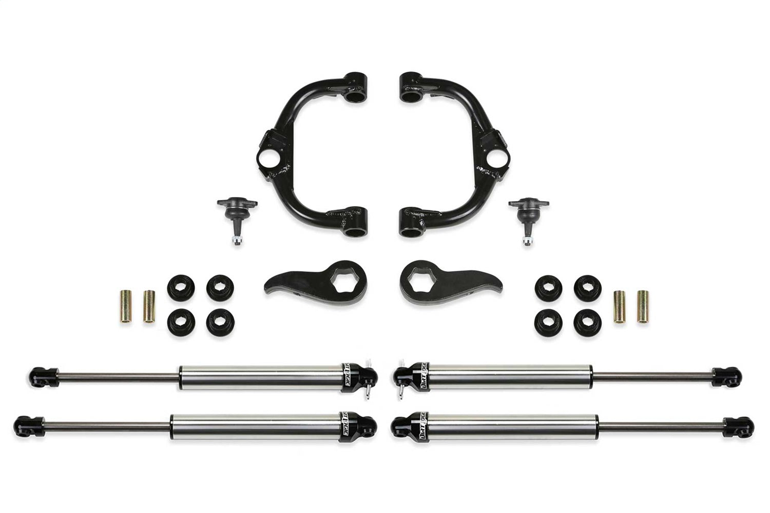 Fabtech K1157DL Uniball UCA Lift System w/Shocks Fabtech K1157DL