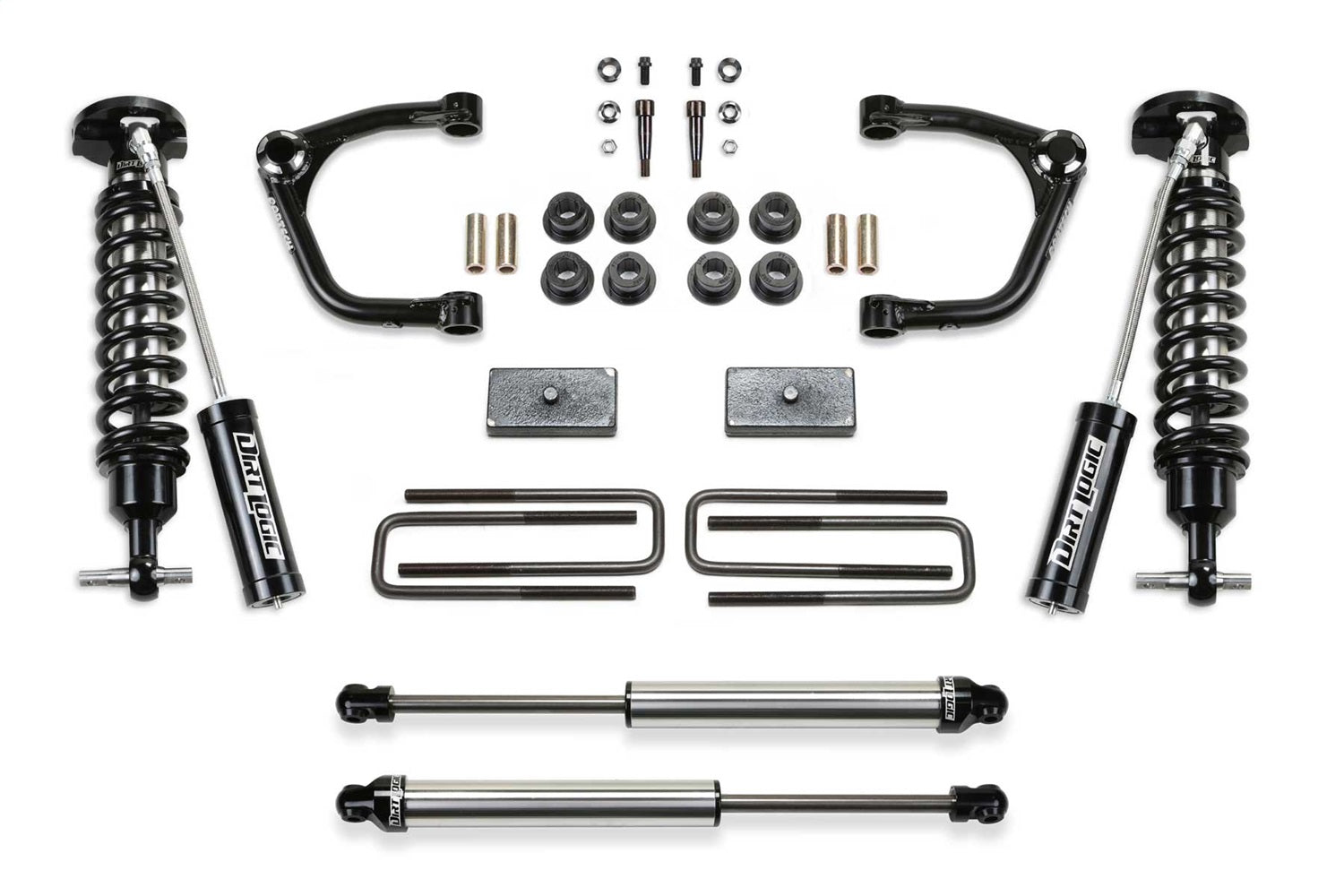 Fabtech K1168DL Uniball UCA Lift System w/Shocks Fabtech K1168DL