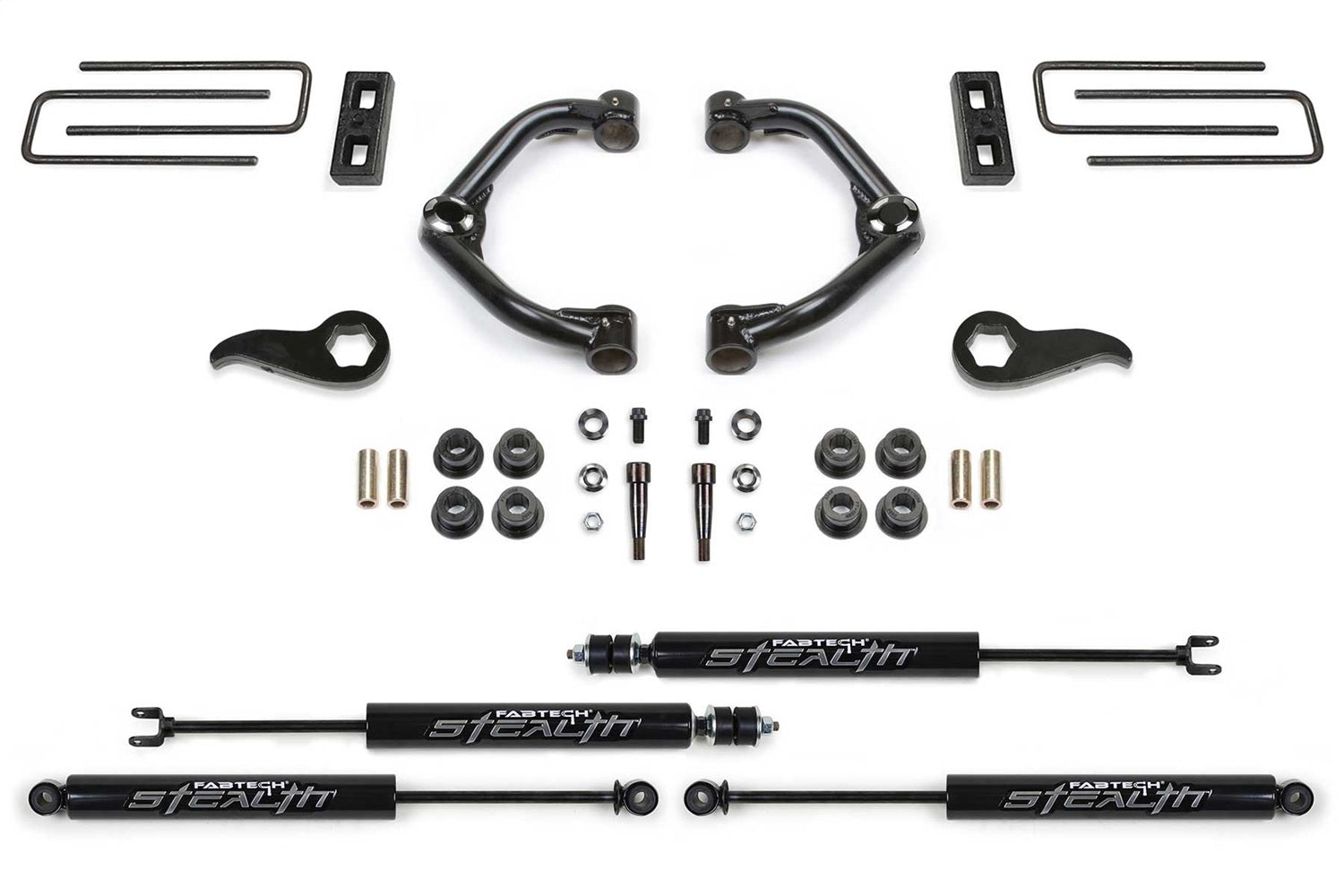 Fabtech K1181M Uniball UCA Lift System w/Shocks Fabtech K1181M