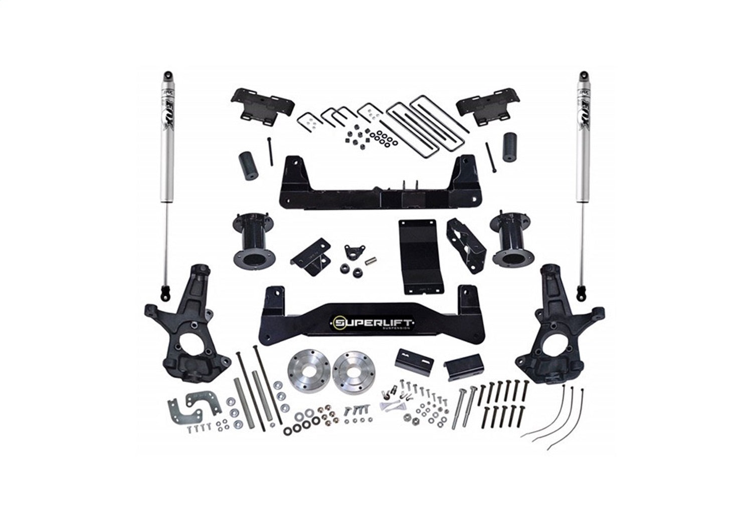 Superlift K160F 6.5in. Lift Kit w/FOX Shocks-14-16 Silv/Sierra 1500 4WD w/Cast Steel CntrlArms Superlift K160F