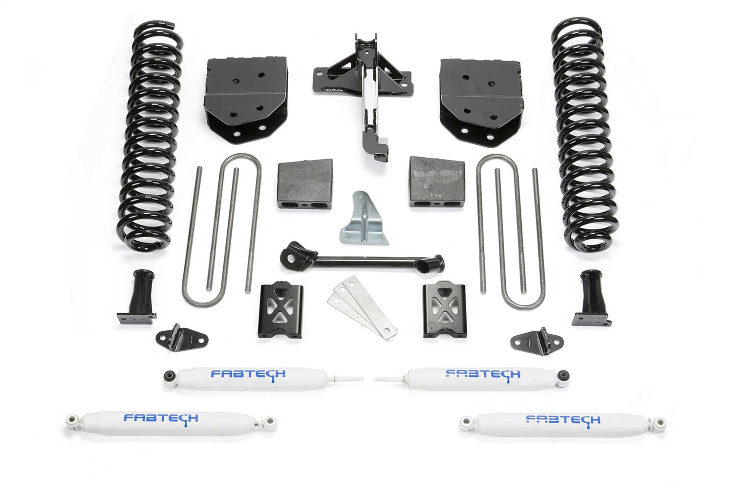 Fabtech K2010 Basic Lift System w/Shocks; w/Performance Shocks; 6 in. Lift; Fabtech K2010
