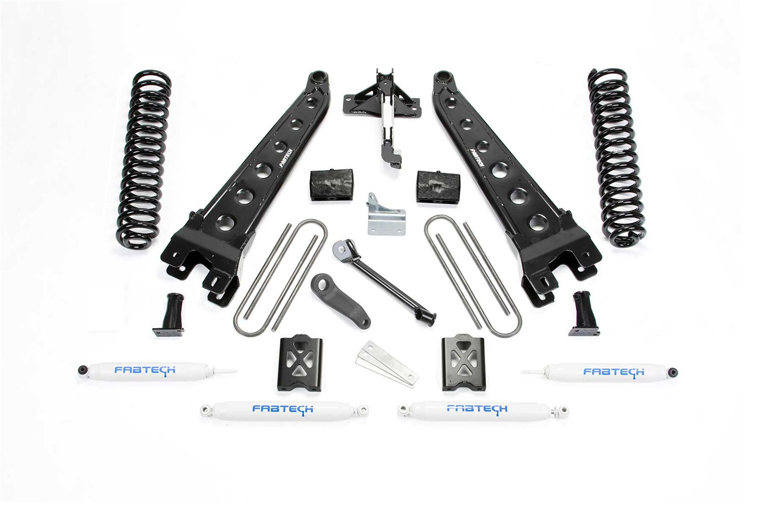 Fabtech K2011 Radius Arm Lift System; w/Performance Shocks; 6 in. Lift; w/o Factory Overload; Fabtech K2011