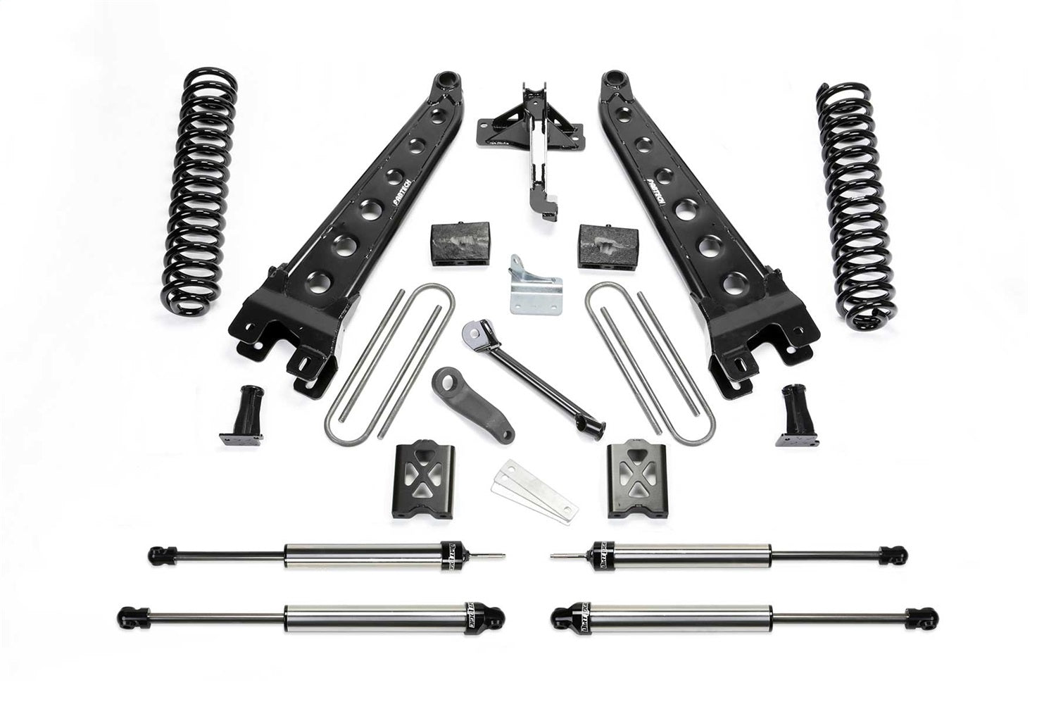 Fabtech K2011DL Radius Arm Lift System; w/DLSS Shocks; 6 in. Lift; w/o Factory Overload; Fabtech K2011DL