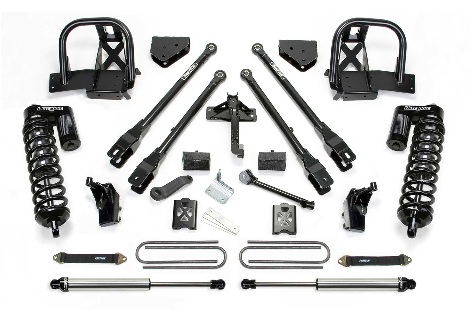 Fabtech K2032DL 4 Link Lift System; w/DLSS Shocks; 6 in. Lift; Fabtech K2032DL