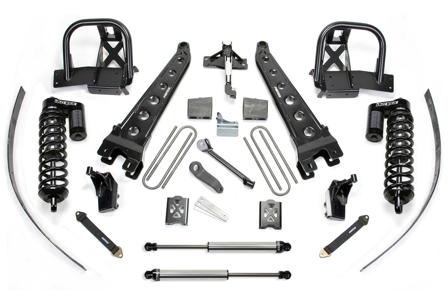 Fabtech K2034DL Radius Arm Lift System; w/DLSS Shocks; 6 in. Lift; w/o Factory Overload; Fabtech K2034DL