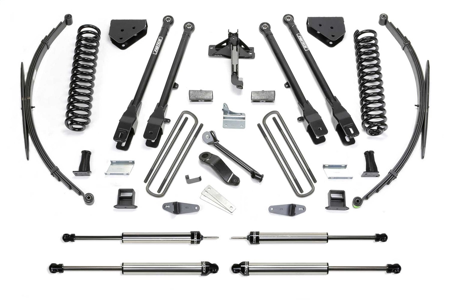 Fabtech K2037DL 4 Link Lift System; w/DLSS Shocks; 10 in. Lift; Fabtech K2037DL