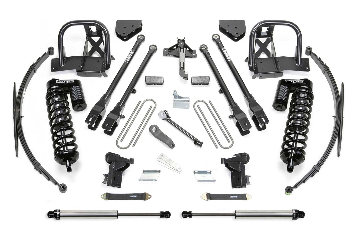 Fabtech K2038DL 4 Link Lift System; w/DLSS Shocks; 10 in. Lift; Fabtech K2038DL