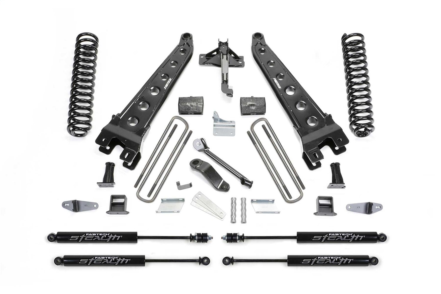 Fabtech K2052M Radius Arm Lift System; w/Stealth Monotube Shocks; 6 in. Lift; Fabtech K2052M