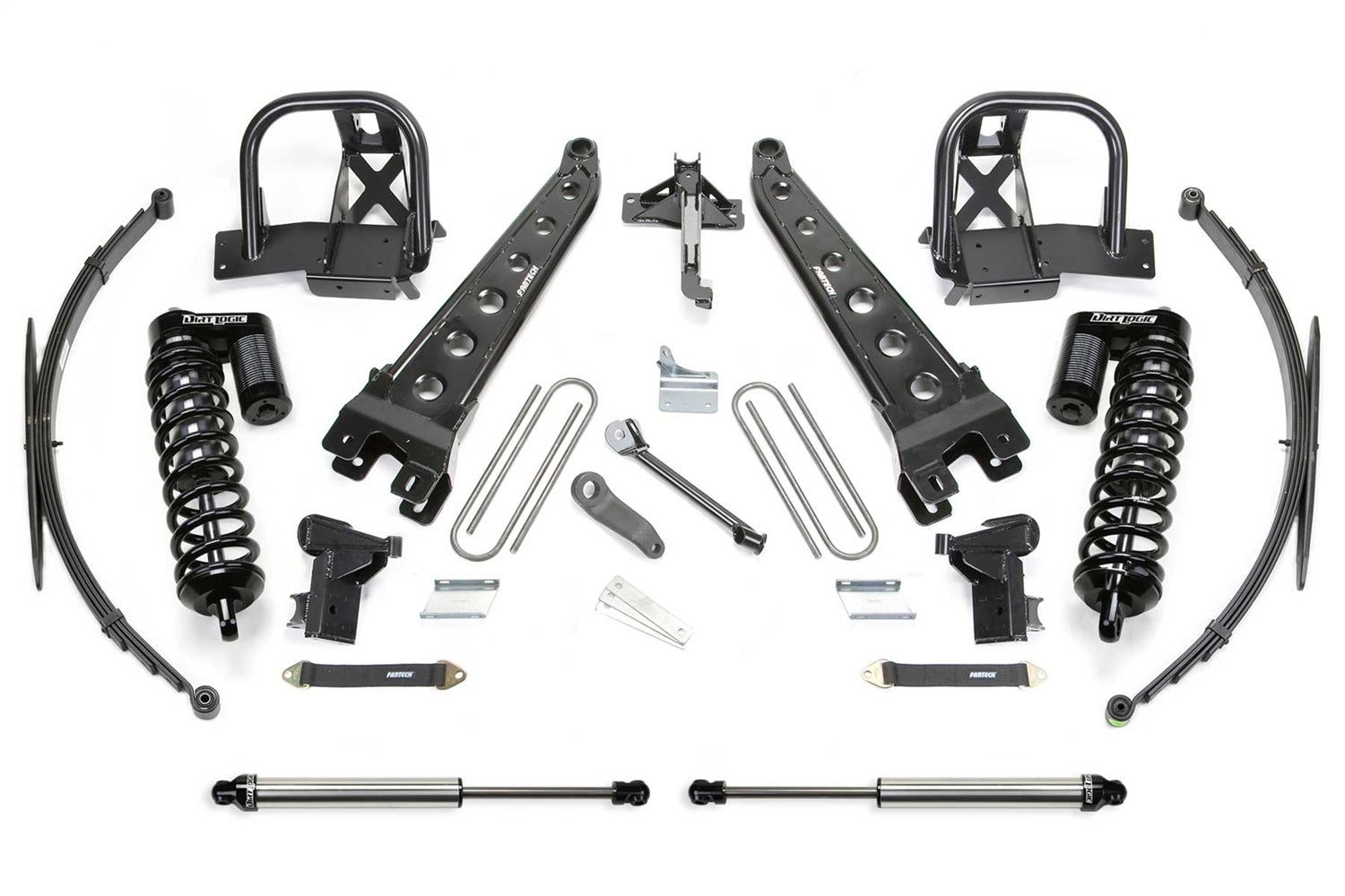 Fabtech K2066DL Radius Arm Lift System; w/DLSS Shocks; 8 in. Lift; Fabtech K2066DL