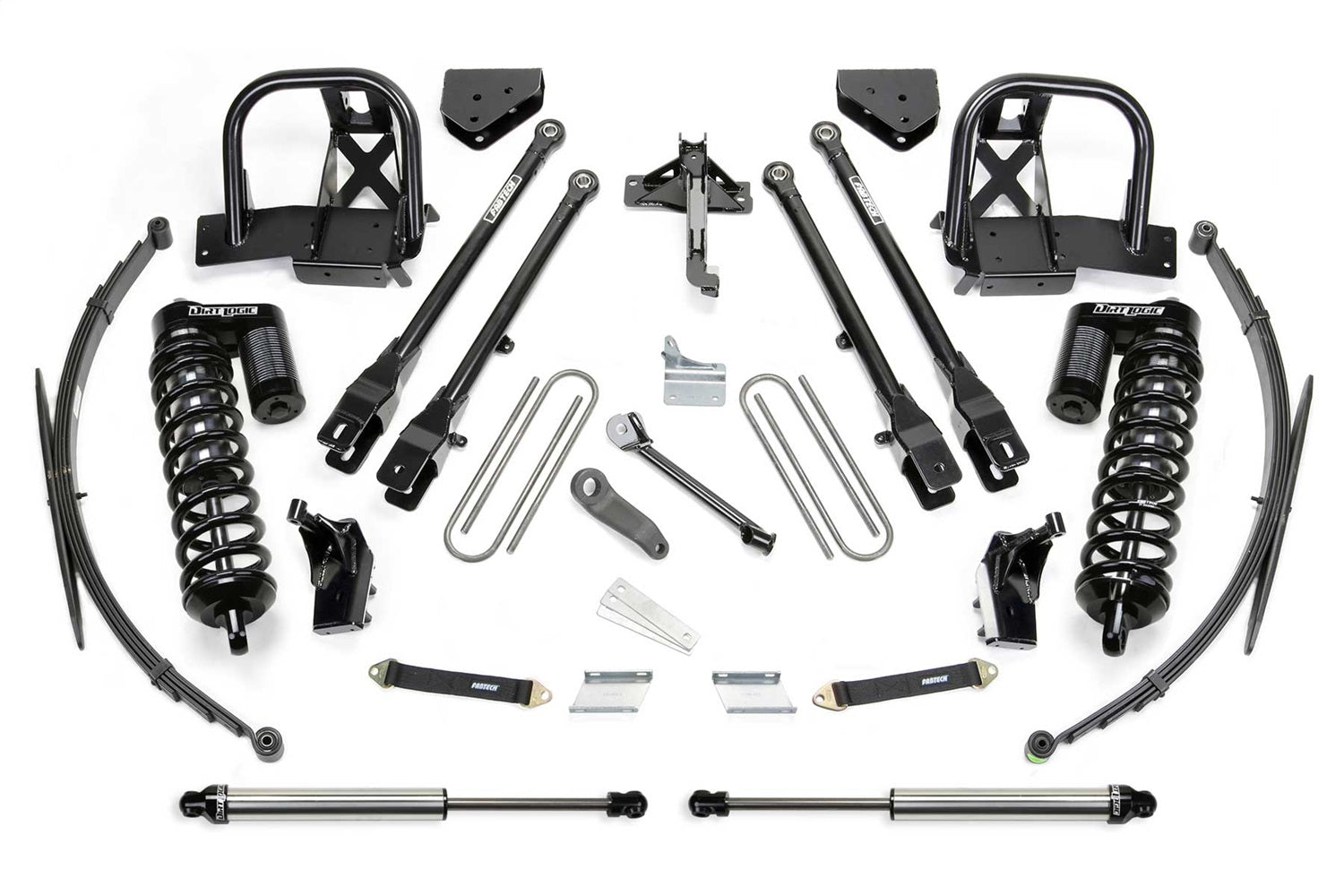Fabtech K2068DL 4 Link Lift System; w/DLSS Shocks; 8 in. Lift; Fabtech K2068DL