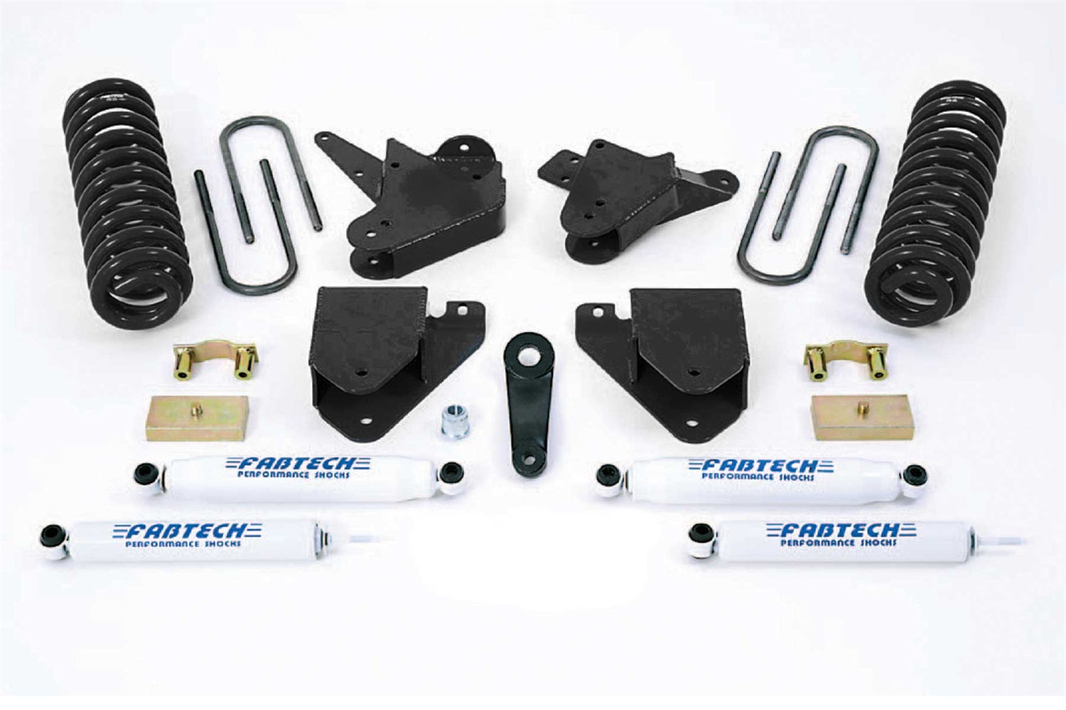 Fabtech K2097 Basic Lift System w/Shocks; w/Performance Shocks; 6 in. Lift; Fabtech K2097