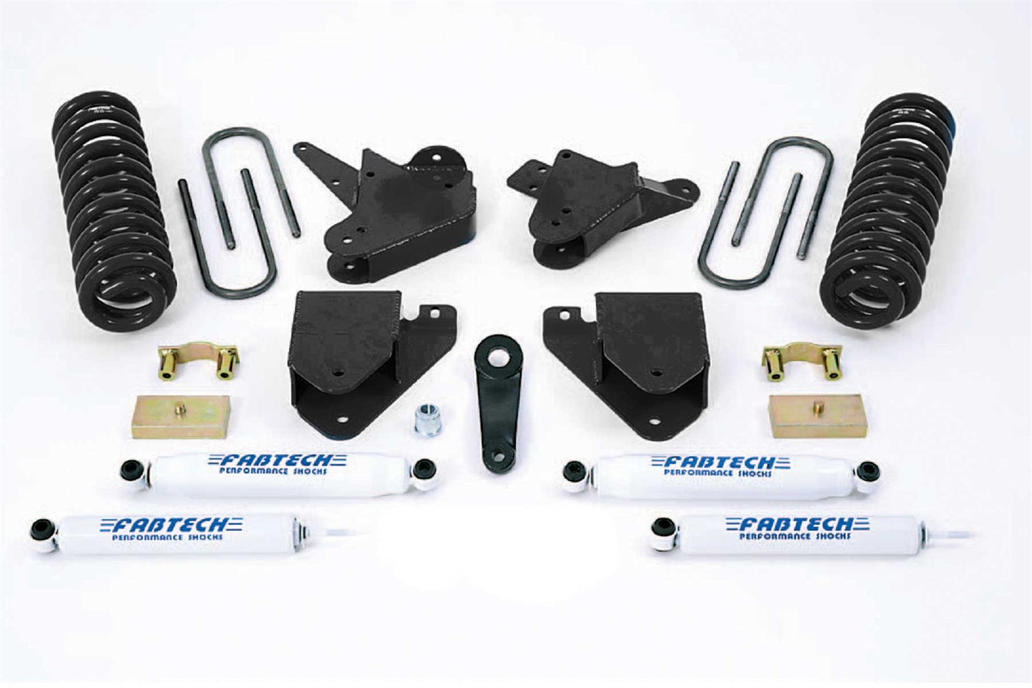 Fabtech K2098 Basic Lift System w/Shocks; w/Performance Shocks; 6 in. Lift; Fabtech K2098