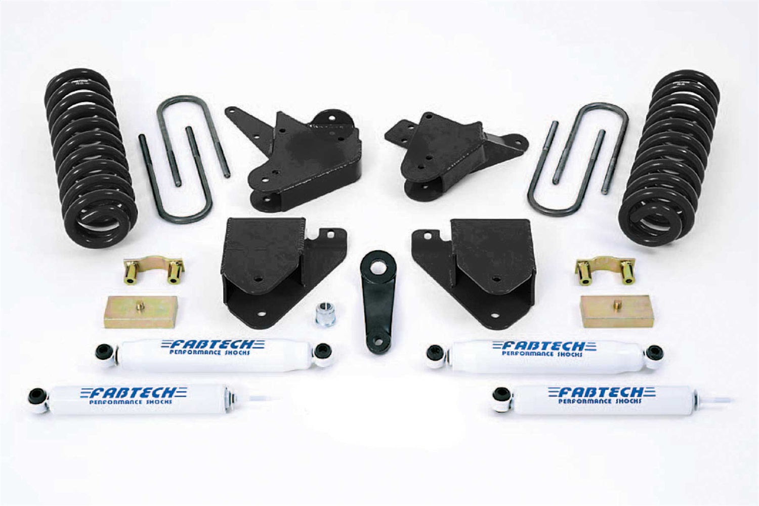 Fabtech K2100 Basic Lift System w/Shocks; w/Performance Shocks; 6 in. Lift; Fabtech K2100