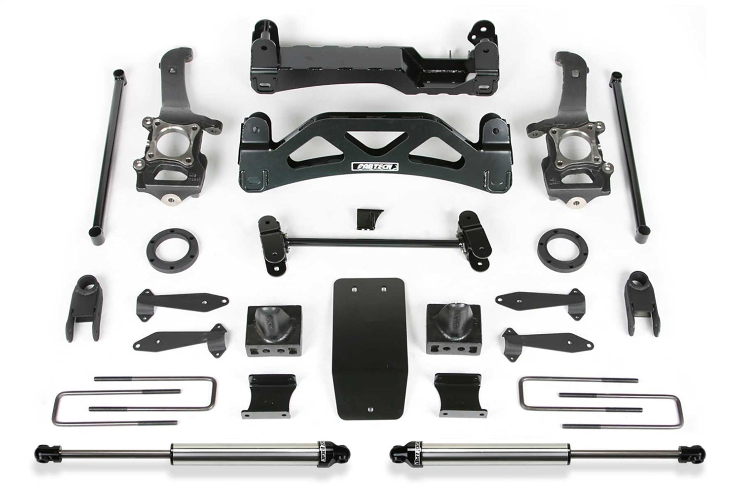Fabtech K2116DL Basic Lift System w/Shocks; w/DLSS Shocks; 6 in. Lift; Fabtech K2116DL