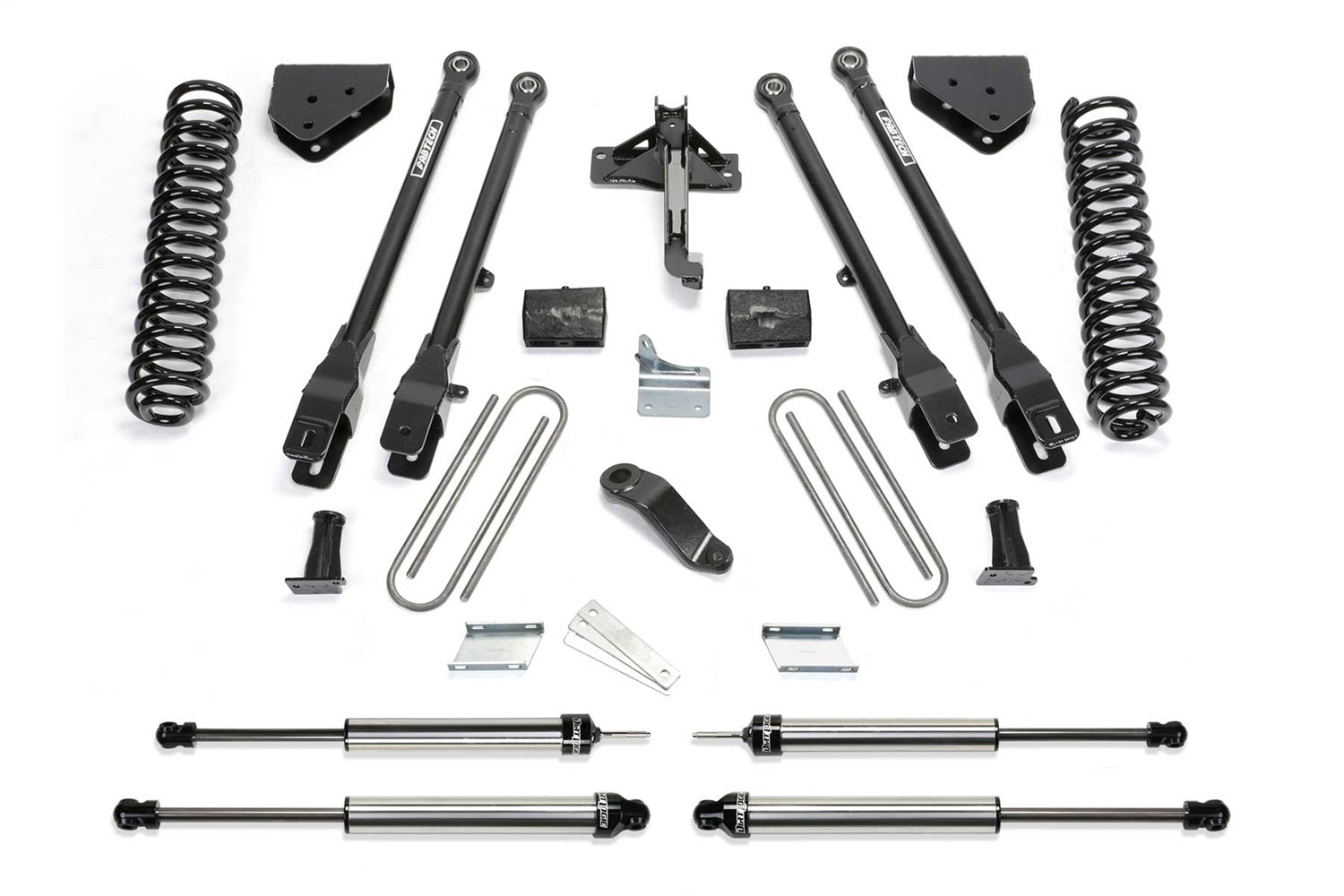 Fabtech K2120DL 4 Link Lift System; w/DLSS Shocks; 6 in. Lift; Fabtech K2120DL