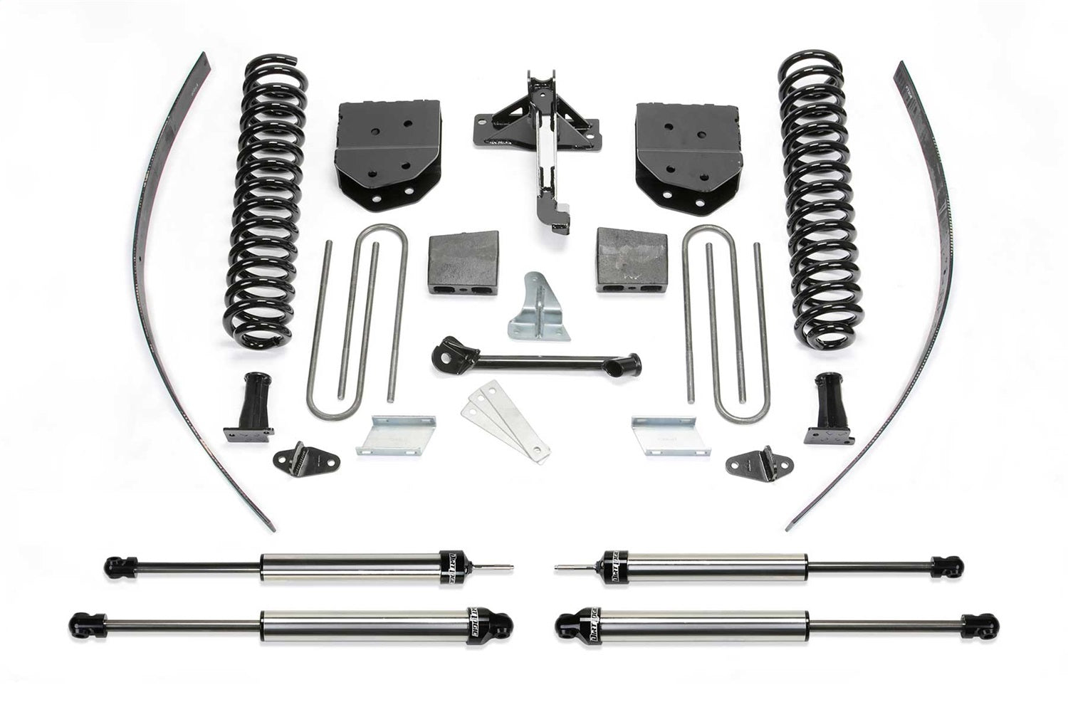 Fabtech K2121DL Basic Lift System w/Shocks; w/DLSS Shocks; 8 in. Lift; w/o Factory Overload; Fabtech K2121DL