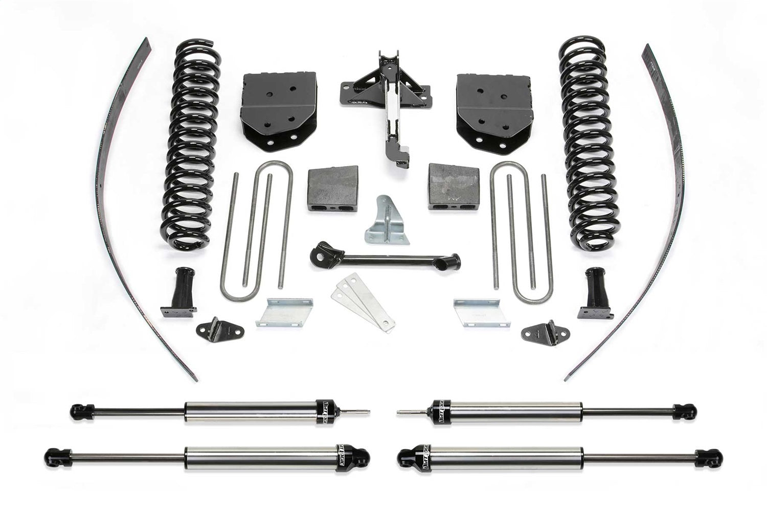 Fabtech K2122DL Basic Lift System w/Shocks; w/DLSS Shocks; 8 in. Lift; w/Factory Overload; Fabtech K2122DL