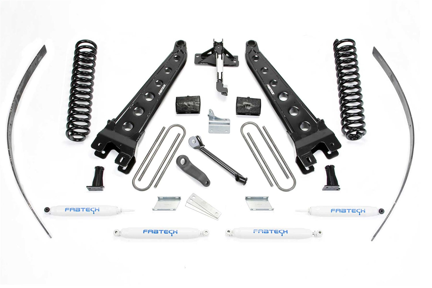 Fabtech K2123 Radius Arm Lift System; w/Performance Shocks; 8 in. Lift; w/o Factory Overload; Fabtech K2123
