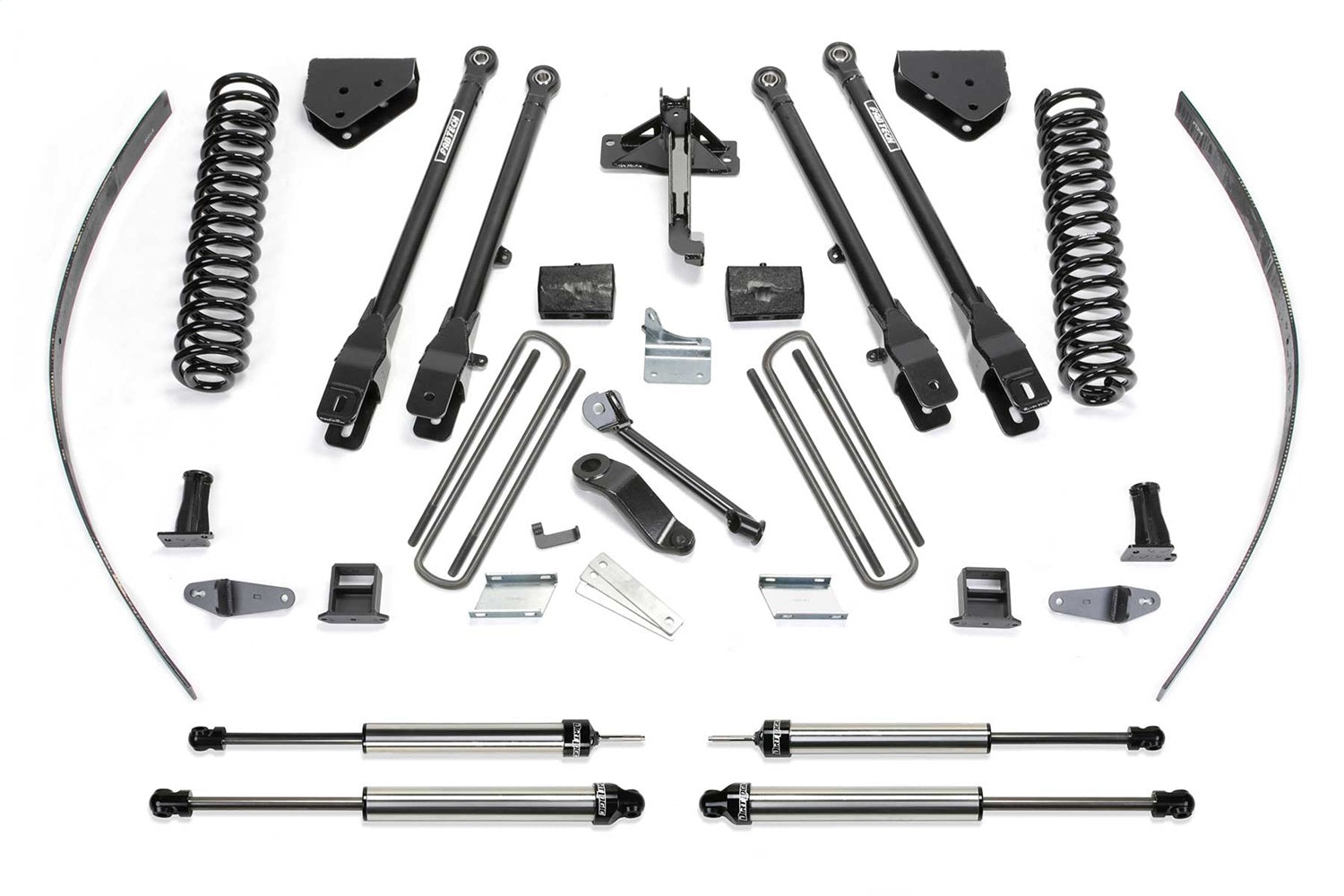Fabtech K2125DL 4 Link Lift System; w/DLSS Shocks; 8 in. Lift; w/o Factory Overload; Fabtech K2125DL