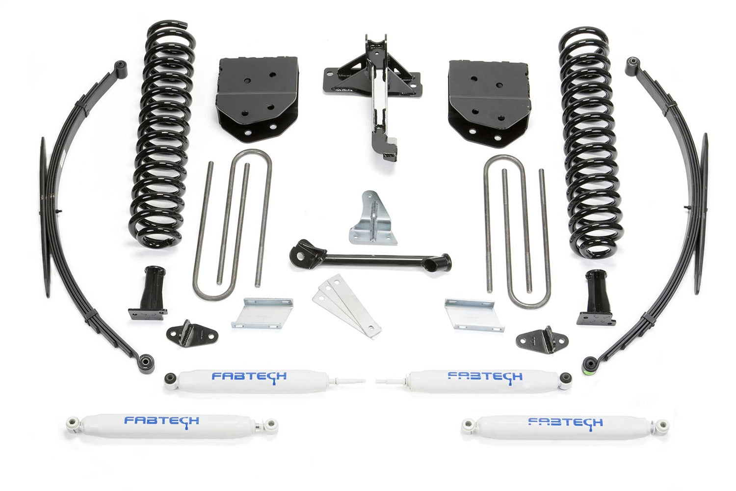 Fabtech K2127 Basic Lift System w/Shocks; w/Performance Shocks; 8 in. Lift; Fabtech K2127