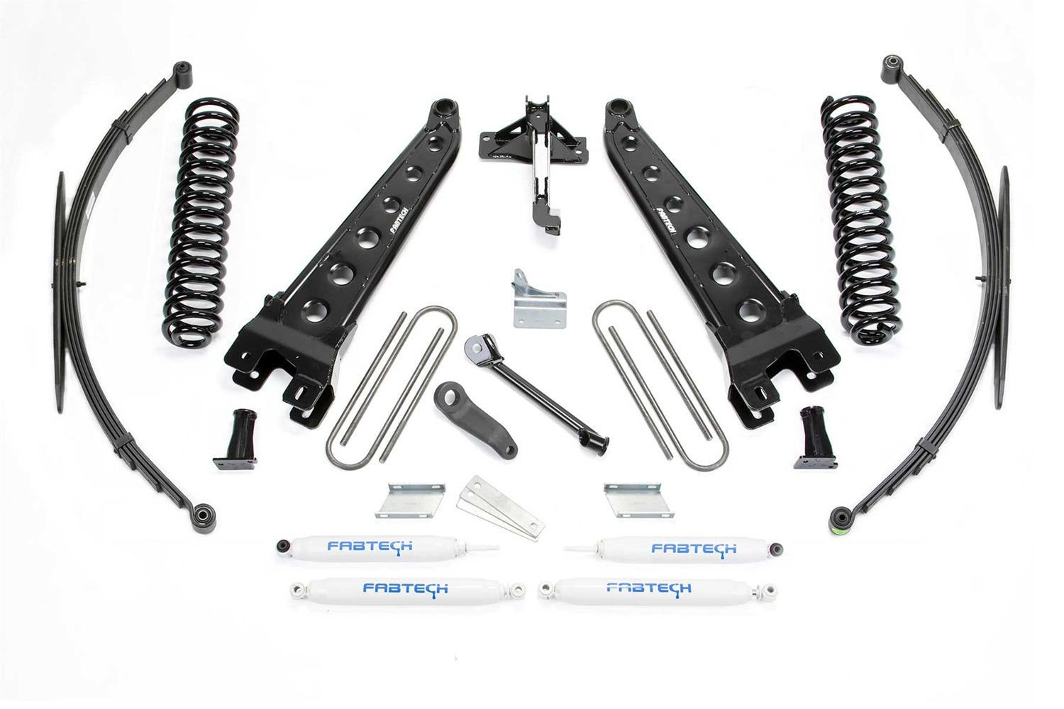 Fabtech K2128 Radius Arm Lift System; w/Performance Shocks; 8 in. Lift; Fabtech K2128