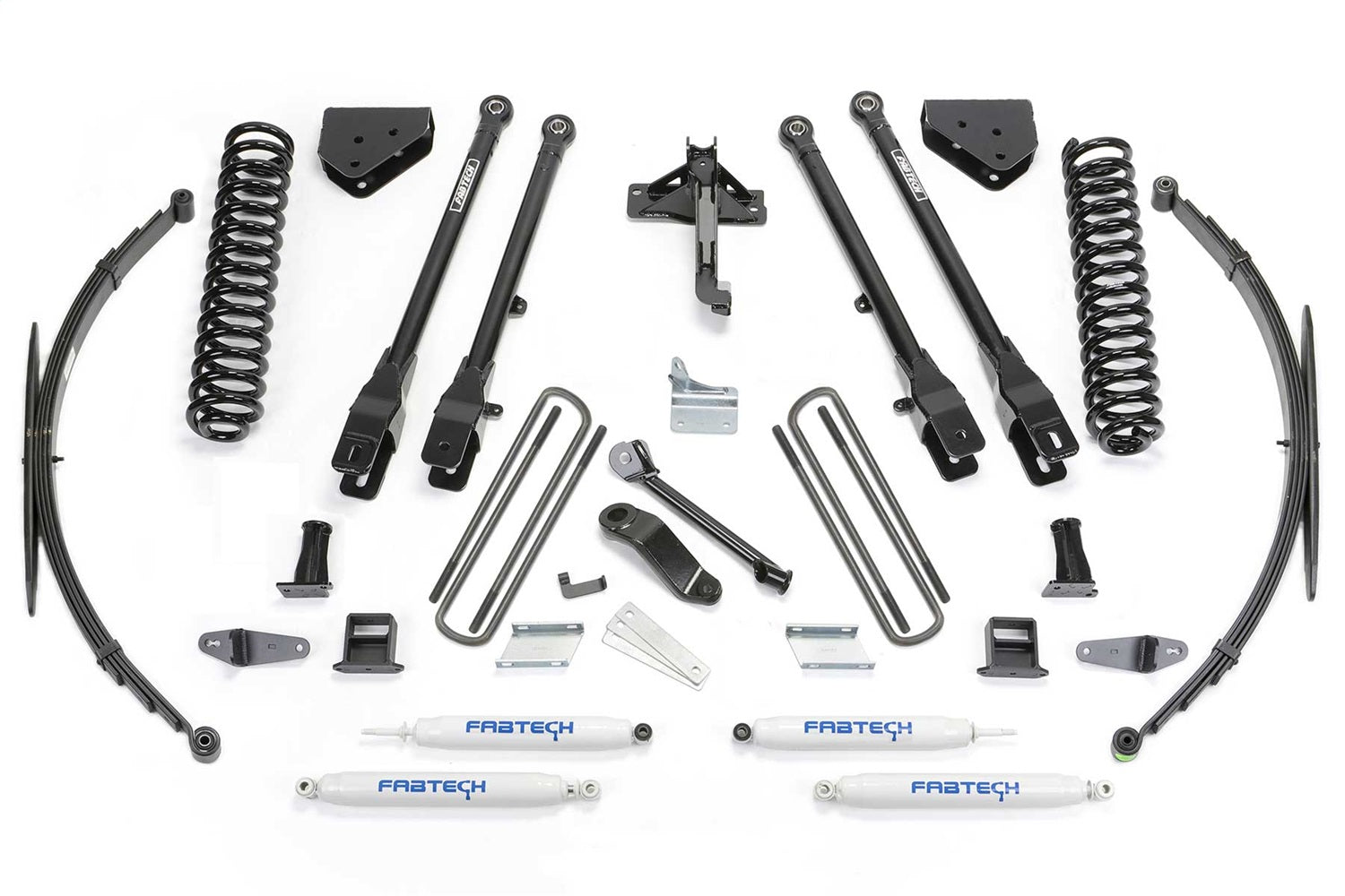 Fabtech K2129 4 Link Lift System; w/Performance Shocks; 8 in. Lift; Fabtech K2129