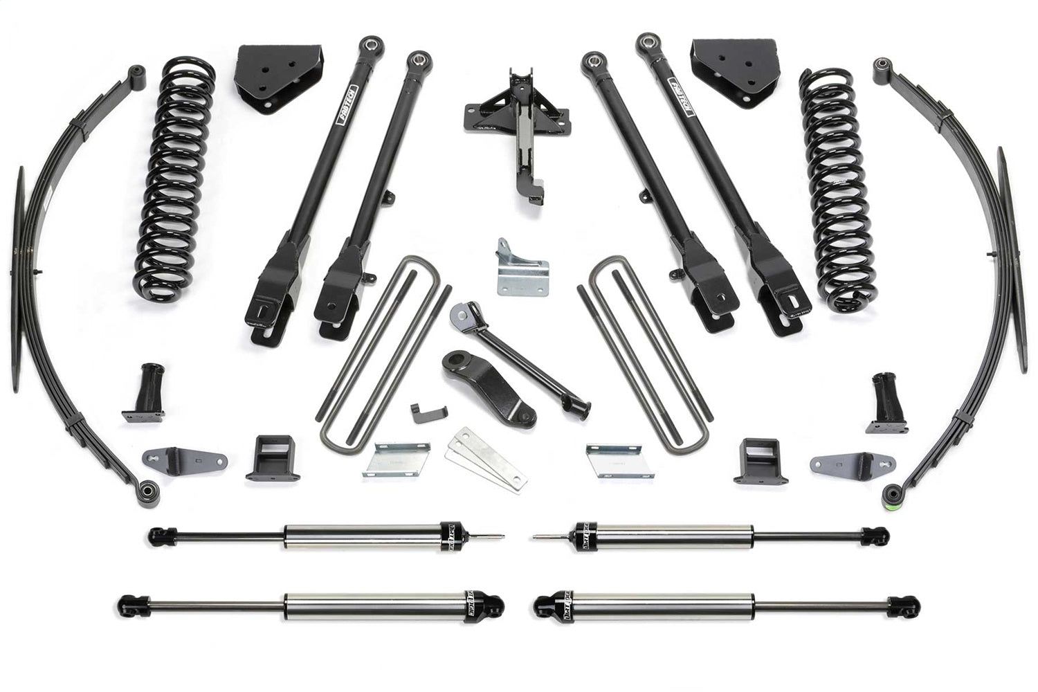 Fabtech K2129DL 4 Link Lift System; w/DLSS Shocks; 8 in. Lift; Fabtech K2129DL