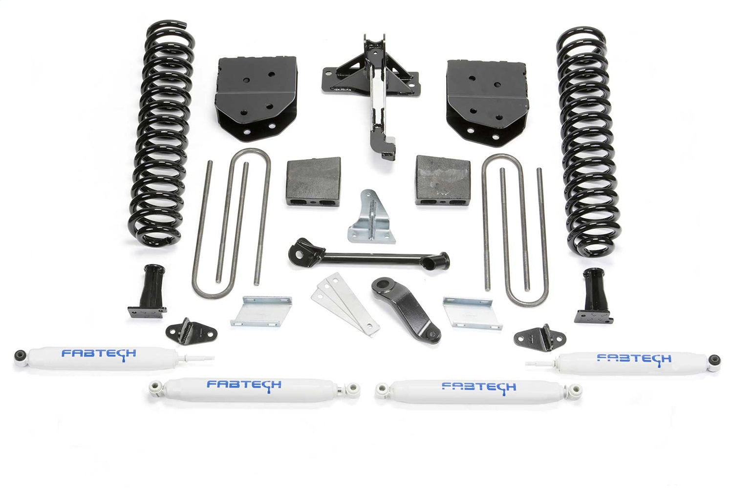 Fabtech K2130 Basic Lift System w/Shocks; w/Performance Shocks; 6 in. Lift; Fabtech K2130
