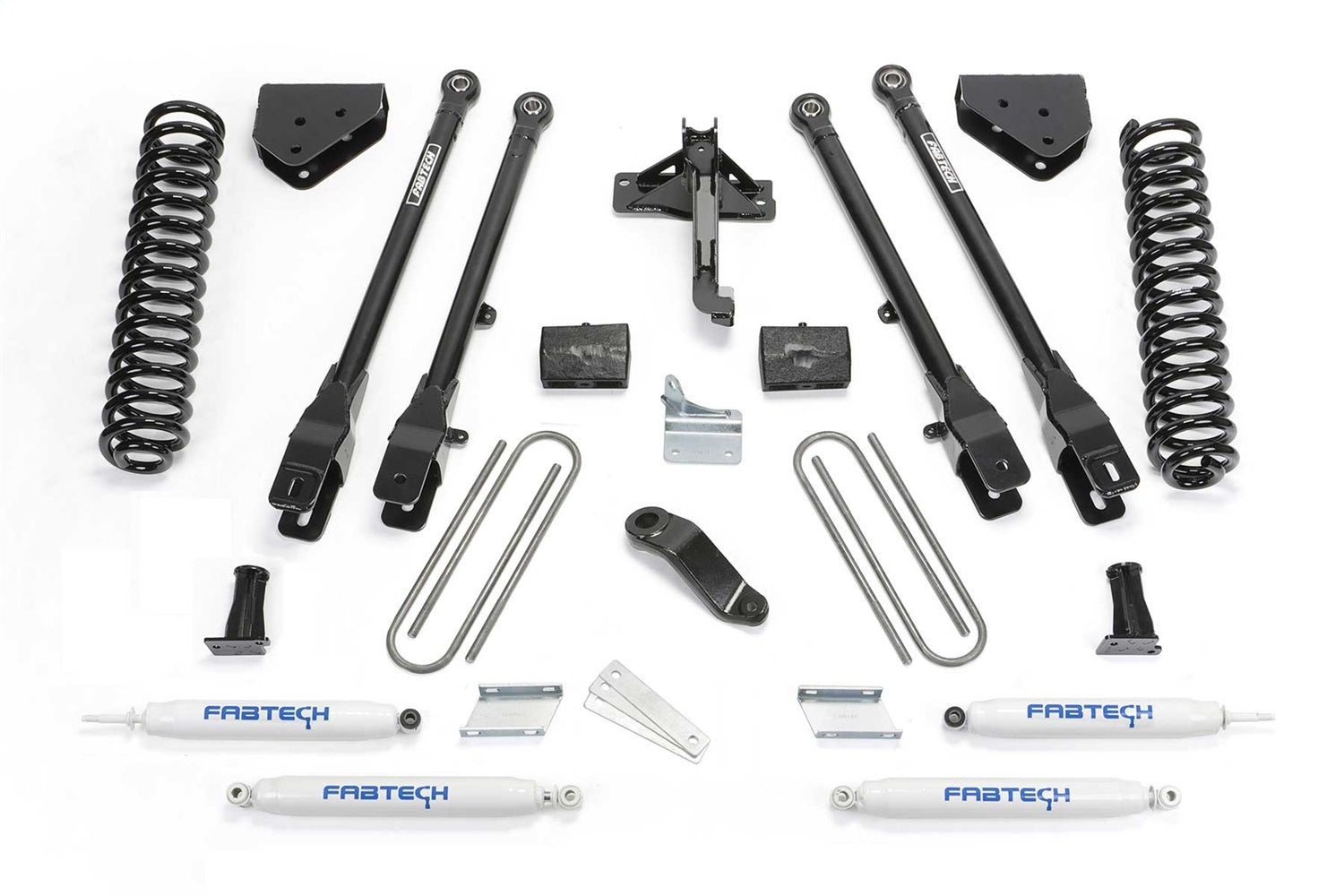 Fabtech K2132 4 Link Lift System; w/Performance Shocks; 6 in. Lift; Fabtech K2132