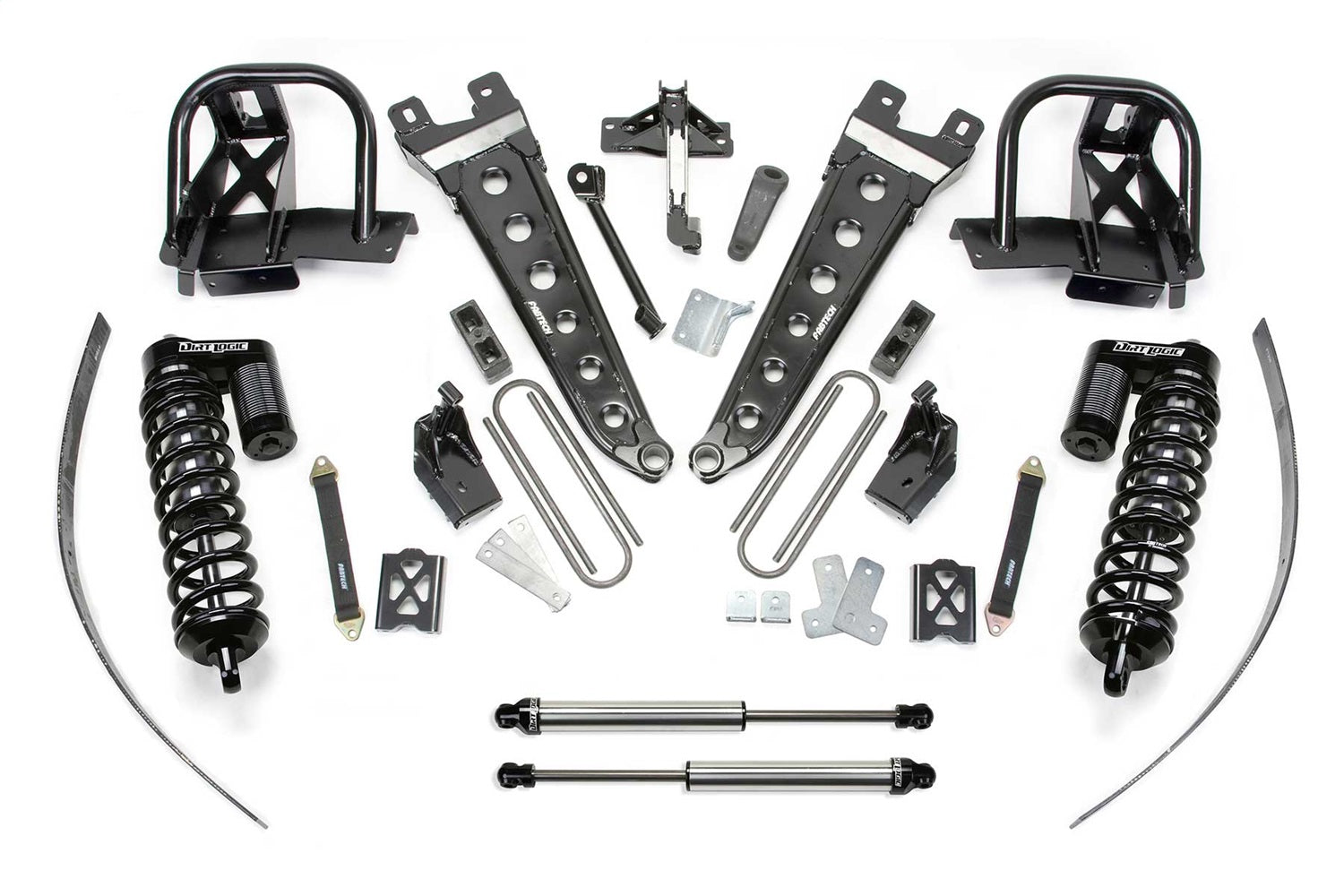 Fabtech K2139DL Radius Arm Lift System; w/DLSS Shocks; 8 in. Lift; Fabtech K2139DL