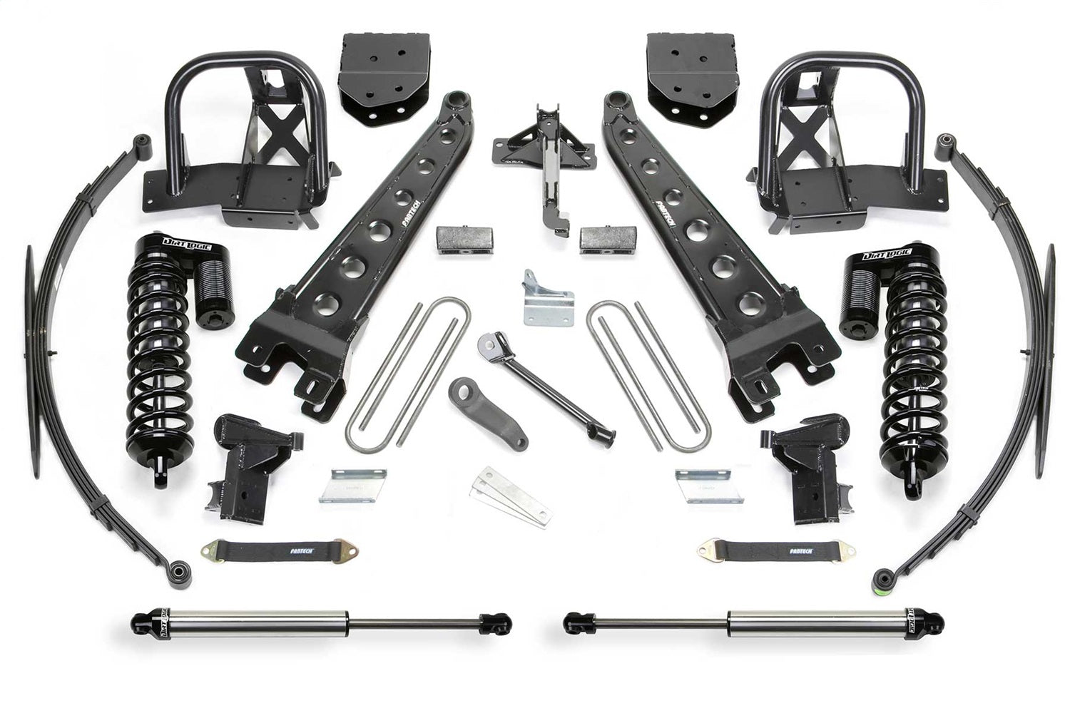 Fabtech K2153DL Radius Arm Lift System; w/DLSS Shocks; 10 in. Lift; Fabtech K2153DL