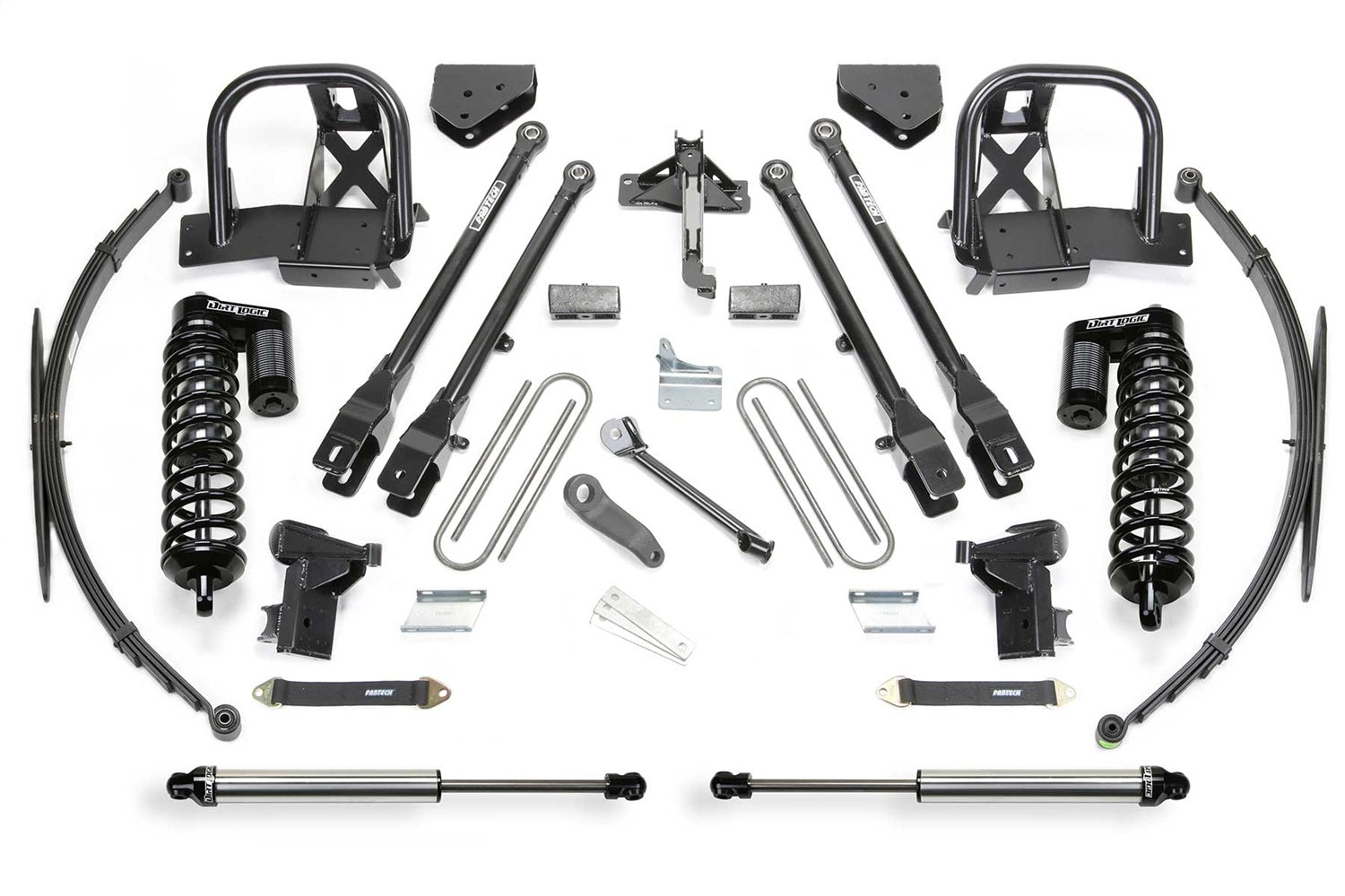 Fabtech K2154DL 4 Link Lift System; w/DLSS Shocks; 10 in. Lift; Fabtech K2154DL