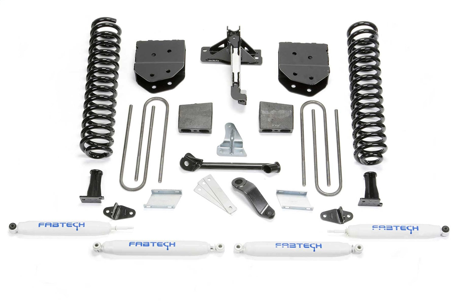 Fabtech K2155 Basic Lift System w/Shocks; w/Performance Shocks; 6 in. Lift; Fabtech K2155