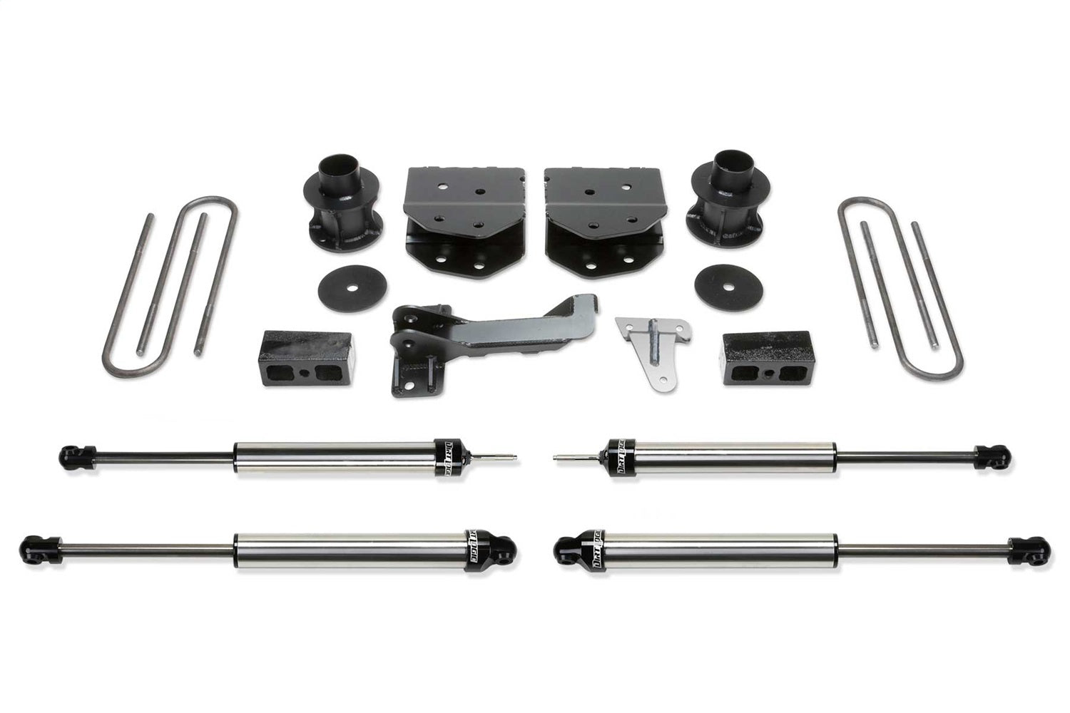 Fabtech K2181DL Budget Lift System w/Shock; w/DLSS Shocks; 4 in. Lift; Fabtech K2181DL