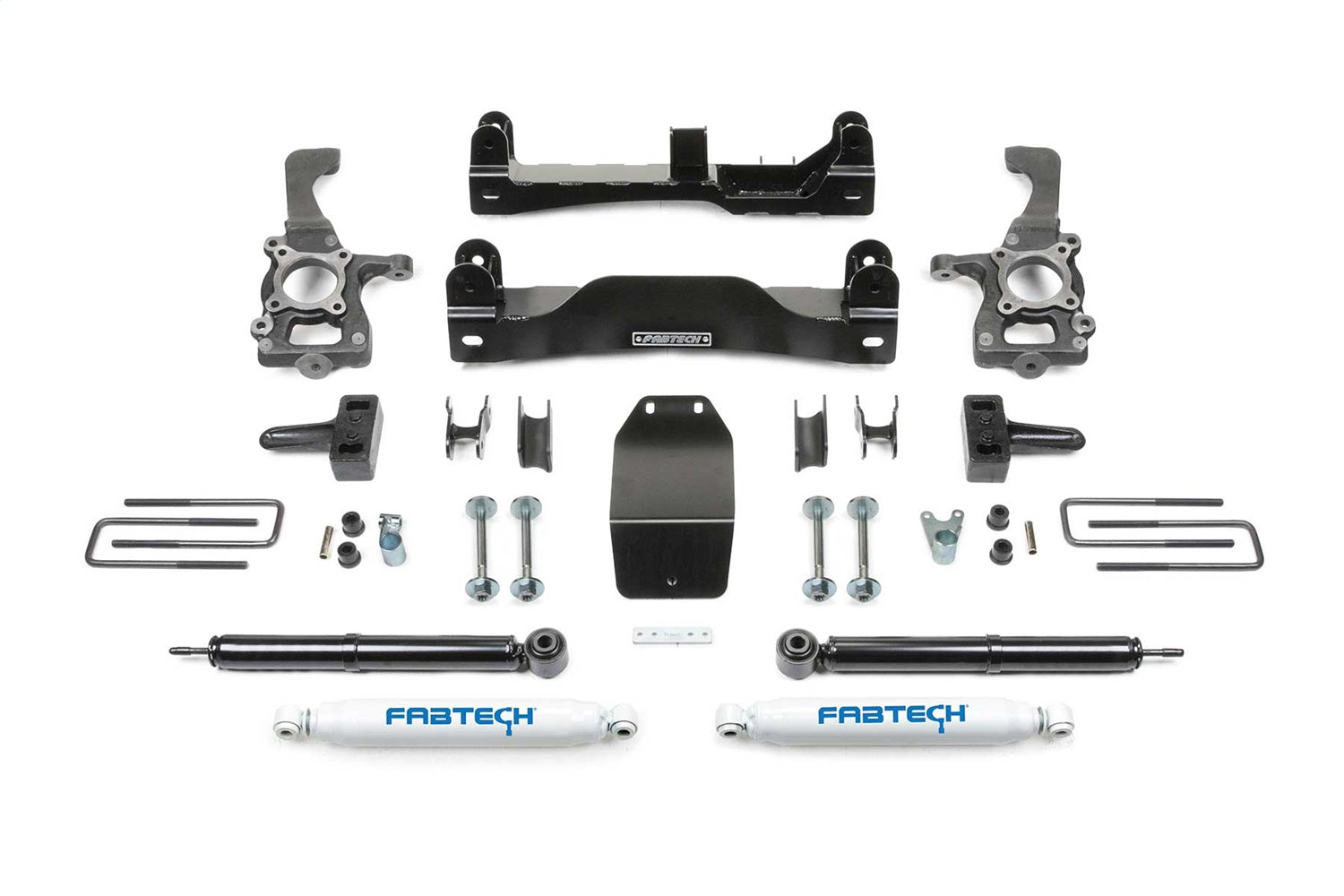 Fabtech K2183 Basic Lift System w/Shocks; w/Performance Shocks; 4 in. Lift; Fabtech K2183