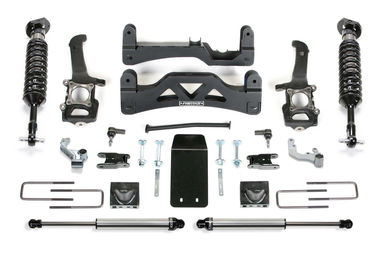 Fabtech K2189DL Performance Lift System w/Shocks; w/DLSS Shocks; 6 in. Lift; Fabtech K2189DL