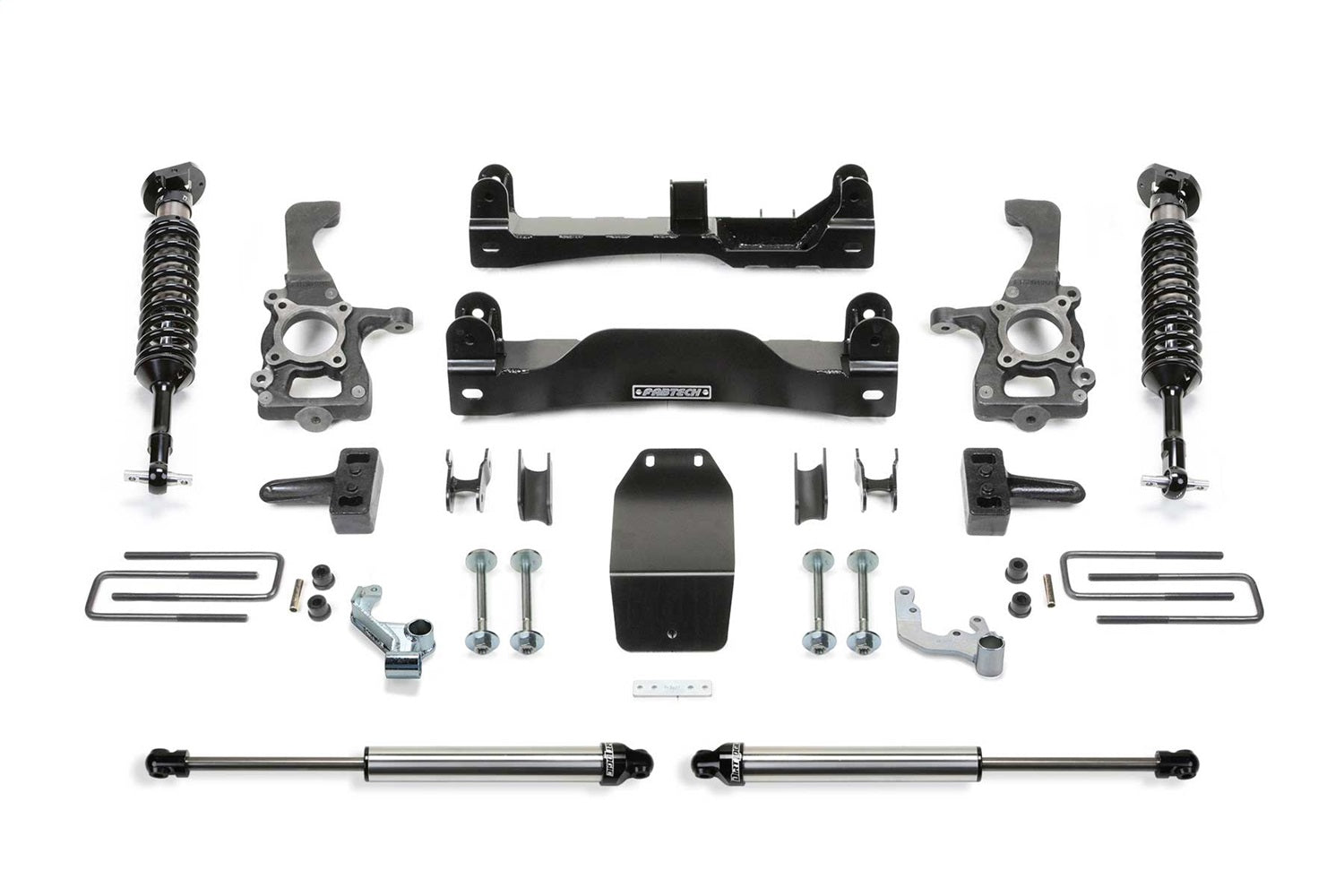 Fabtech K2192DL Performance Lift System w/Shocks; 4 in. Lift; w/DLSS Shocks; Fabtech K2192DL